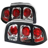 Spec'D Tuning Products - Spec-D 1994-1998 Ford Mustang Tail Lights (Chrome Housing/Clear Lens) - Image 1