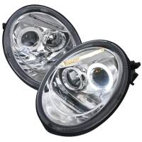Spec'D Tuning Products - Spec-D 1998-2005 Volkswagen Beetle Halo Projector Headlights (Chrome Housing/Clear Lens) - Image 1
