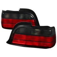 Spec'D Tuning Products - Spec-D 1992-1998 BMW E36 3 Series Coupe/Convertible Tail Lights (Chrome Housing/Red Smoke Lens) - Image 1