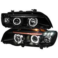 Spec'D Tuning Products - Spec-D 2001-2003 BMW E53 X5 Dual Halo Projector Headlights (Matte Black Housing/Clear Lens) - Image 1