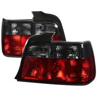 Spec'D Tuning Products - Spec-D 1992-1998 BMW E36 3 Series Sedan Tail Lights (Chrome Housing/Red Smoke Lens) - Image 1