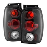 Spec'D Tuning Products - Spec-D 1998-2001 Ford Explorer Mercury Mountaineer Tail Lights (Matte Black Housing/Clear Lens) - Image 1