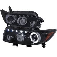 Spec'D Tuning Products - Spec-D 2008-2010 Scion xB Single Halo Projector Headlights (Glossy Black Housing/Smoke Lens) - Image 1