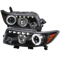 Spec'D Tuning Products - Spec-D 2008-2010 Scion xB Single Halo Projector Headlights (Matte Black Housing/Clear Lens) - Image 1