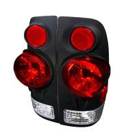 Spec'D Tuning Products - Spec-D 1997-2007 Ford F-150/F-250/F-350/F-450/F-550 Retro Style Tail Lights (Matte Black Housing/Clear Lens) - Image 1