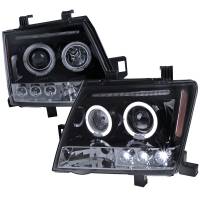 Spec'D Tuning Products - Spec-D 2005-2012 Nissan Xterra Dual Halo Projector Headlights (Glossy Black Housing/Smoke Lens) - Image 1