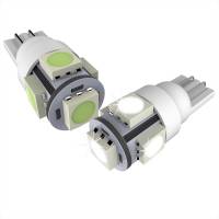 Spec'D Tuning Products - Spec-D T10 5 SMD Wedge LED License Plate, Side Marker, Lamp Light Bulb - 2PC (White) - Image 1