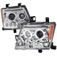 Spec'D Tuning Products - Spec-D 2005-2012 Nissan Xterra Dual Halo Projector Headlights (Chrome Housing/Clear Lens) - Image 1