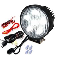 Spec'D Tuning Products - Spec-D Universal Off Road 6000K Flood Beam 18W 6-LED Round Fog Light - 4PC (Black Aluminum Housing/Glass Lens) - Image 1