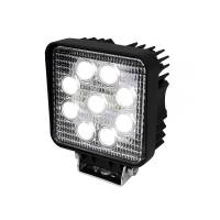 Spec'D Tuning Products - Spec-D Universal Off Road 6000K Flood Beam 27W 9-LED Fog Light - 4PC (Black Aluminum Housing/Glass Lens) - Image 1