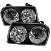 Spec'D Tuning Products - Spec-D 2005-2010 Chrysler 300 Base/LX/Touring Projector Headlights (Matte Black Housing/Clear Lens) - Image 1
