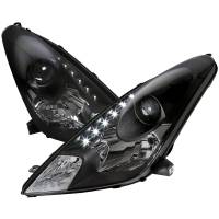 Spec'D Tuning Products - Spec-D 2000-2005 Toyota Celica Projector Headlights w/ SMD LED Light Strip (Matte Black Housing/Clear Lens) - Image 1