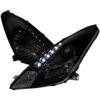 Spec'D Tuning Products - Spec-D 2000-2005 Toyota Celica Projector Headlights w/ SMD LED Light Strip (Black Housing/Smoke Lens) - Image 1