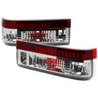 Spec'D Tuning Products - Spec-D 1983-1987 Toyota Corolla AE86 Hatchback Tail Lights (Chrome Housing/Red Clear Lens) - Image 1