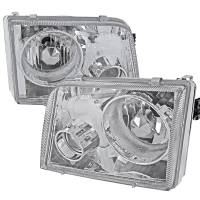 Spec'D Tuning Products - Spec-D 1993-1997 Ford Ranger Headlights w/ Integrated H3 Projector Fog Light (Chrome Housing/Clear Lens) - Image 1