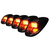 Spec'D Tuning Products - Spec-D Universal 5PC Set Roof Cab Amber LED Lights (Black Housing/Smoke Lens) - Image 1