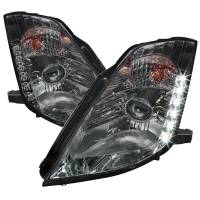 Spec'D Tuning Products - Spec-D 2003-2005 Nissan 350Z Projector Headlights w/ SMD LED Light Strip (Chrome Housing/Smoke Lens) - Image 1