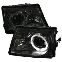 Spec'D Tuning Products - Spec-D 1998-2000 Ford Ranger Halo Projector Headlights (Chrome Housing/Smoke Lens) - Image 1