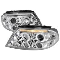 Spec'D Tuning Products - Spec-D 2001-2005 Volkswagen Passat Dual Halo Projector Headlights (Chrome Housing/Clear Lens) - Image 1