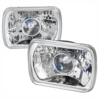 Spec'D Tuning Products - Spec-D Universal 7"x6" H4 Projector Headlights (Chrome Housing/Clear Lens) - Image 1