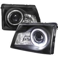 Spec'D Tuning Products - Spec-D 1998-2000 Ford Ranger Halo Projector Headlights (Matte Black Housing/Clear Lens) - Image 1