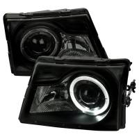 Spec'D Tuning Products - Spec-D 1998-2000 Ford Ranger Halo Projector Headlights (Black Housing/Smoke Lens) - Image 1