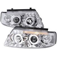 Spec'D Tuning Products - Spec-D 1997-2000 Volkswagen Passat Dual Halo Projector Headlights (Chrome Housing/Clear Lens) - Image 1
