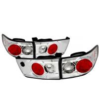 Spec'D Tuning Products - Spec-D 2003-2005 Honda Accord Sedan Tail Lights (Chrome Housing/Clear Lens) - Image 1