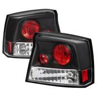 Spec'D Tuning Products - Spec-D 2005-2008 Dodge Charger Tail Lights (Matte Black Housing/Clear Lens) - Image 1