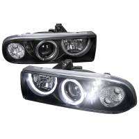 Spec'D Tuning Products - Spec-D 1998-2004 Chevrolet S10 Dual Halo Projector Headlights (Matte Black Housing/Clear Lens) - Image 1