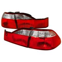 Spec'D Tuning Products - Spec-D 1998-2000 Honda Accord Sedan Red/Clear Tail Lights - Image 1