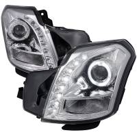 Spec'D Tuning Products - Spec-D 2003-2007 Cadillac CTS Halo Projector Headlights w/ SMD LED Light Strip (Chrome Housing/Clear Lens) - Image 1