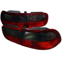 Spec'D Tuning Products - Spec-D 1992-1995 Honda Civic Tail Lights (Chrome Housing/Red Smoke Lens) - Image 1