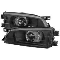 Spec'D Tuning Products - Spec-D 1995-2001 Subaru Impreza Retro Style Projector Headlights (Matte Black Housing/Clear Lens) - Image 1