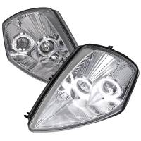 Spec'D Tuning Products - Spec-D 2000-2005 Mitsubishi Eclipse Dual Halo Projector Headlights (Chrome Housing/Clear Lens) - Image 1