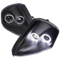 Spec'D Tuning Products - Spec-D 2000-2005 Mitsubishi Eclipse Dual Halo Projector Headlights (Matte Black Housing/Clear Lens) - Image 1