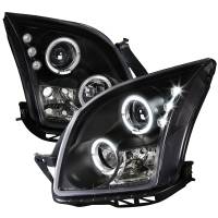 Spec'D Tuning Products - Spec-D 2006-2009 Ford Fusion Dual Halo Projector Headlights (Matte Black Housing/Clear Lens) - Image 1