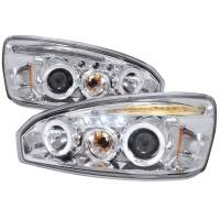 Spec'D Tuning Products - Spec-D 2004-2007 Chevrolet Malibu Dual Halo Projector Headlights (Chrome Housing/Clear Lens) - Image 1