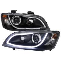 Spec'D Tuning Products - Spec-D 2008-2009 Pontiac G8 LED Bar Projector Headlights (Matte Black Housing/Clear Lens) - Image 1
