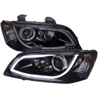 Spec'D Tuning Products - Spec-D 2008-2009 Pontiac G8 LED Bar Projector Headlights (Glossy Black Housing/Smoke Lens) - Image 1