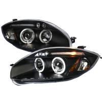 Spec'D Tuning Products - Spec-D 2006-2011 Mitsubishi Eclipse Dual Halo Projector Headlights (Matte Black Housing/Clear Lens) - Image 1