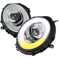 Spec'D Tuning Products - Spec-D 2007-2015 Mini Cooper R55 R56 R57 R58 R59 Projector  Headlights w/ LED Turn Signal Lights (Chrome Housing/Clear Lens) - Image 1