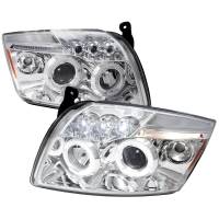 Spec'D Tuning Products - Spec-D 2007-2012 Dodge Caliber Dual Halo Projector Headlights (Chrome Housing/Clear Lens) - Image 1