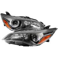 Spec'D Tuning Products - Spec-D 2015-2017 Toyota Camry Projector Headlights w/ Amber Reflectors (Gunmetal Housing/Clear Lens) - Image 1