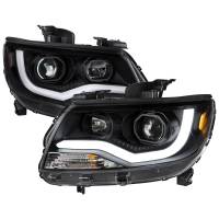 Spec'D Tuning Products - Spec-D 2015-2021 Chevrolet Colorado LED Bar Projector Headlights (Matte Black Housing/Clear Lens) - Image 1