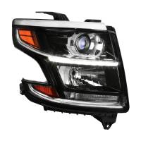 Spec'D Tuning Products - Spec-D 2015-2020 Chevrolet Tahoe Suburban/ 2016-2019 Suburban 3500HD LED Light Strip Projector Headlight - Passenger Side Only (Matte Black Housing Clear Lens) - Image 1