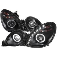 Spec'D Tuning Products - Spec-D 1998-2005 Lexus GS300/GS400/GS430 Halo Projector Headlights w/ SMD LED Light Strip (Matte Black Housing/Clear Lens) - Image 1