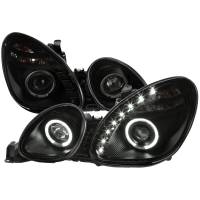 Spec'D Tuning Products - Spec-D 1998-2005 Lexus GS300/GS400/GS430 Halo Projector Headlights w/ SMD LED Light Strip (Black Housing/Smoke Lens) - Image 1
