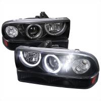 Spec'D Tuning Products - Spec-D 1998-2004 Chevrolet S10 Blazer Dual Halo Projector Headlights w/ Bumper Lights (Matte Black Housing/Clear Lens) - Image 1
