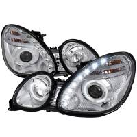 Spec'D Tuning Products - Spec-D 1998-2005 Lexus GS300/GS400/GS430 Halo Projector Headlights w/ SMD LED Light Strip (Chrome Housing/Clear Lens) - Image 1
